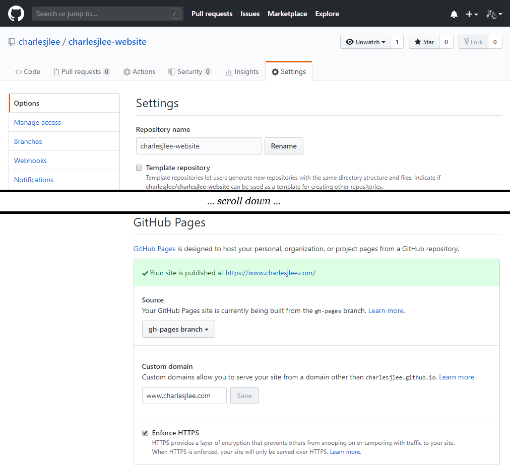 Configuring GitHub Pages